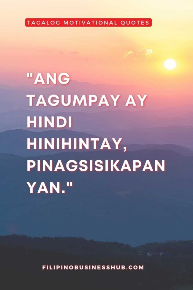 Tagalog Motivational Quotes: Igniting Inspiration and Empowerment ...