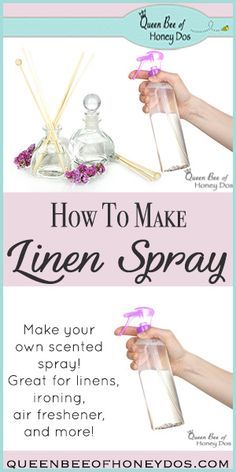 the instructions for how to make lice spray with lavender flowers and reed diffuser