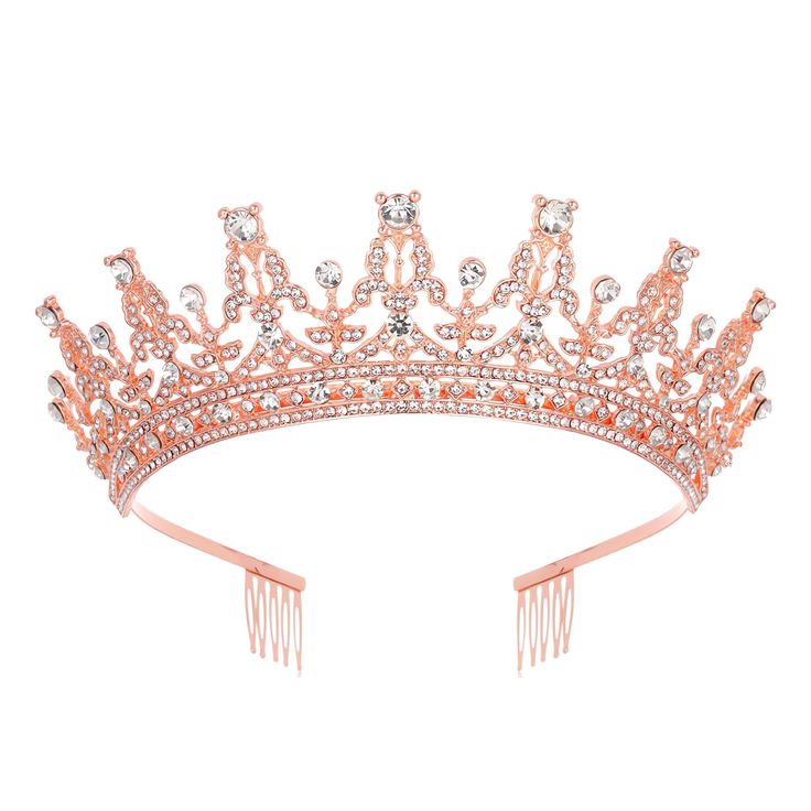 PRICES MAY VARY. [Regal Charm] - Our Tiara Crown for Birthday Wedding combines regal elegance and charm, adding a touch of sophistication to costume, princess, fairy , cinderella party celebrations [Exquisite Craftsmanship] - This headband crown is meticulously crafted with intricate detailing, making you shine like a true princess, perfect for adult women and little toddler girl [Versatile Design] - Whether it's your birthday or your special day as a bride, this tiara crown is the perfect acces Bride Crown, Diamond Hair, Crown For Women, Bride Tiara, Headpiece Hairstyles, Princess Tiara, Tiara Crown, Bride Hair Accessories, Hair Accessories Gift