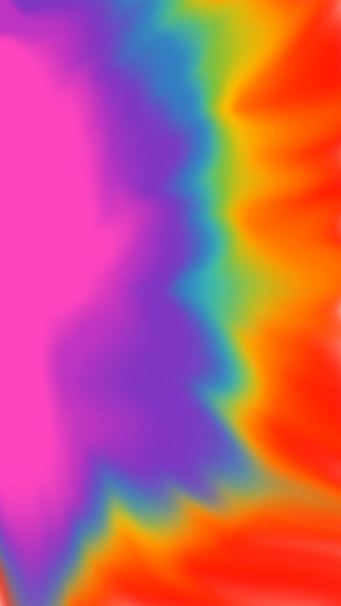 a multicolored tie - dyed background is shown in full color and blurry