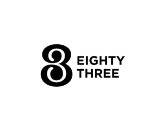 eightty three logo on a white background