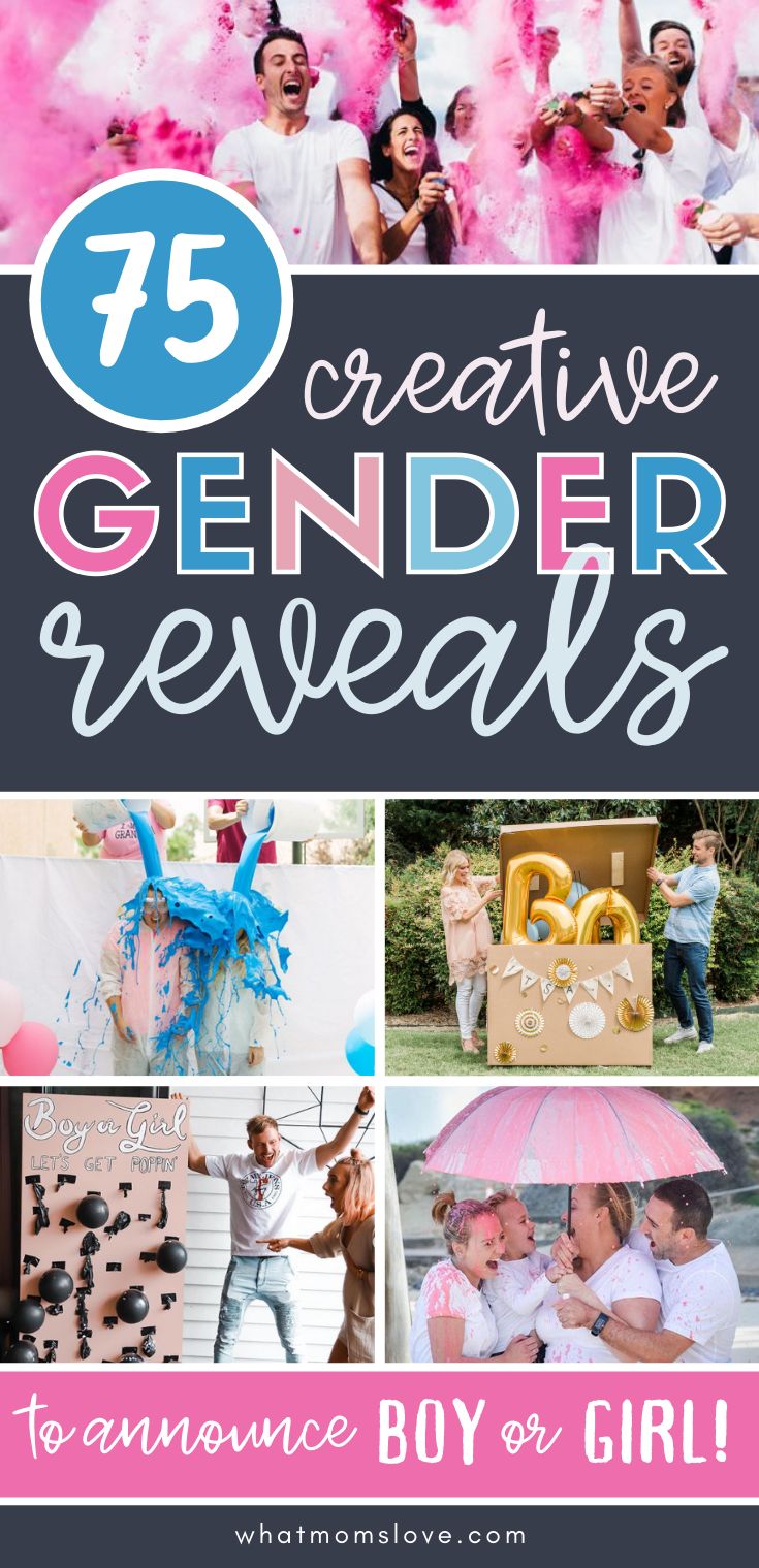 the cover of an article about creative gender reveal