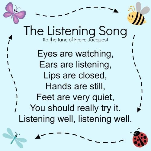 the listening song for children with ladybug and butterfly on it's back