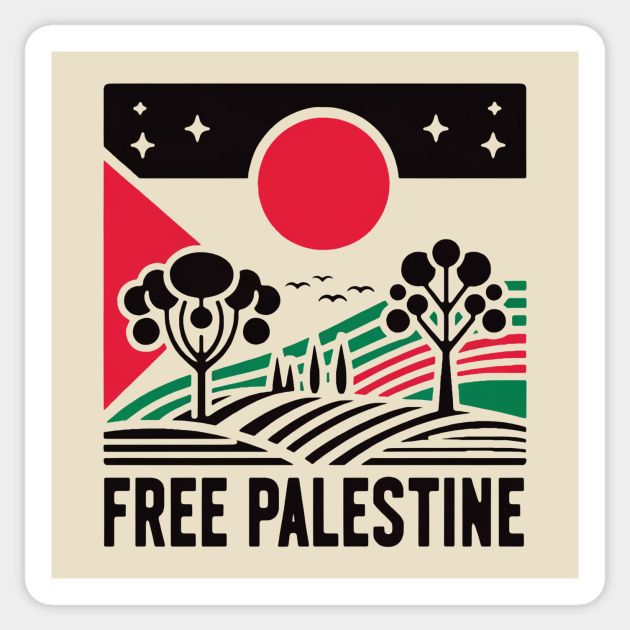 An artful depiction emphasizing the serene beauty of Palestine, combined with a strong and clear message. Crafted with bold lines and intricate details, this design resonates with the spirit of unity and freedom. -- Choose from our vast selection of stickers to match with your favorite design to make the perfect customized sticker/decal. Perfect to put on water bottles, laptops, hard hats, and car windows. Everything from favorite TV show stickers to funny stickers. For men, women, boys, and gir Liberation Art, Protest Signs, Arabic Calligraphy Art, Design Posters, Travel Design, Calligraphy Art, Travel Prints, Graphic Design Posters, Intricate Details