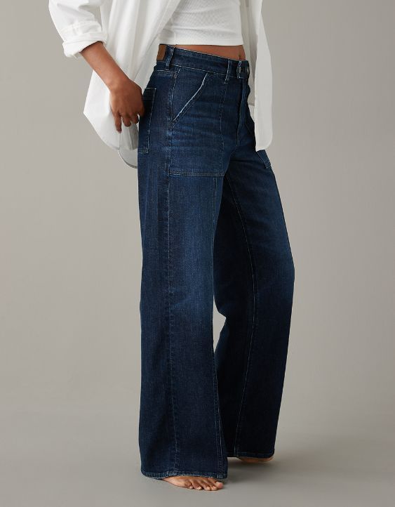 Over 40 Teacher Outfits, Blue Denim Jeans Outfit, Moda Over 50, Wide Leg Jeans Outfit, High Waisted Wide Leg Jeans, Best Jeans For Women, Outfits Jeans, Teacher Clothes, Fall Fashions