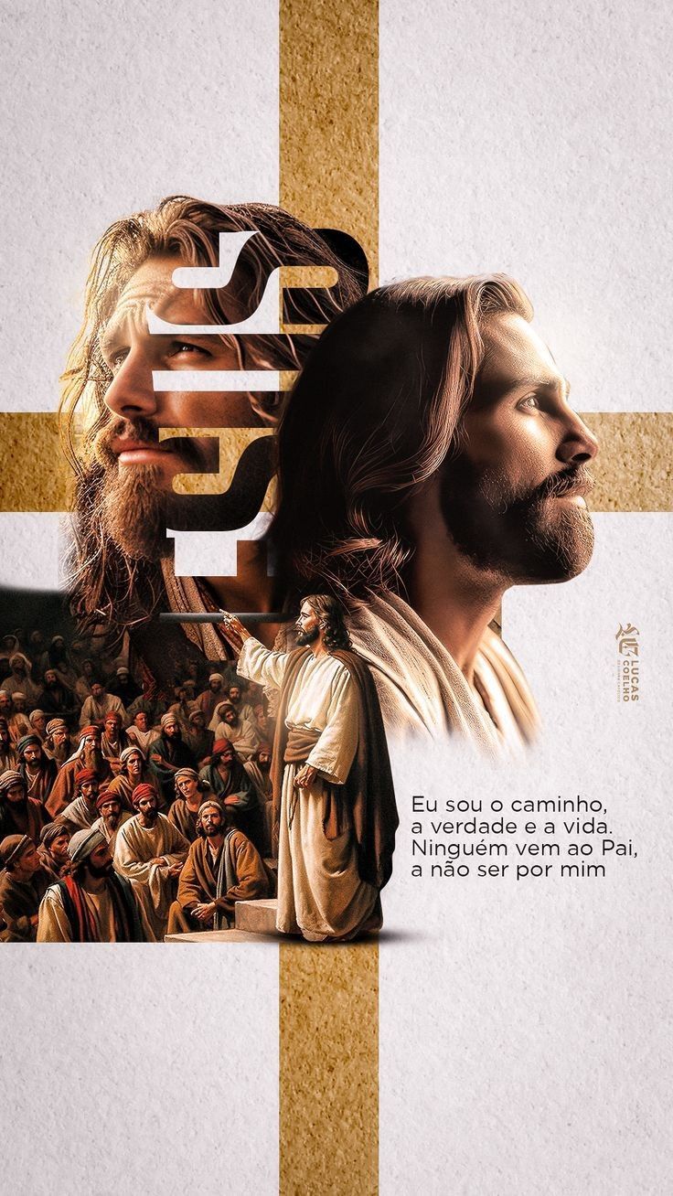 a movie poster with jesus and the cross