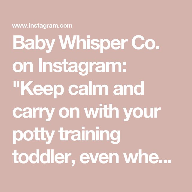 baby whisper co on instagram keep calm and carry on with your potty training toddler, even when