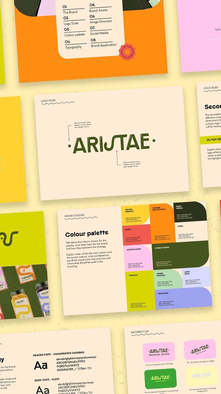 an array of different colored papers on top of each other with the words arutae