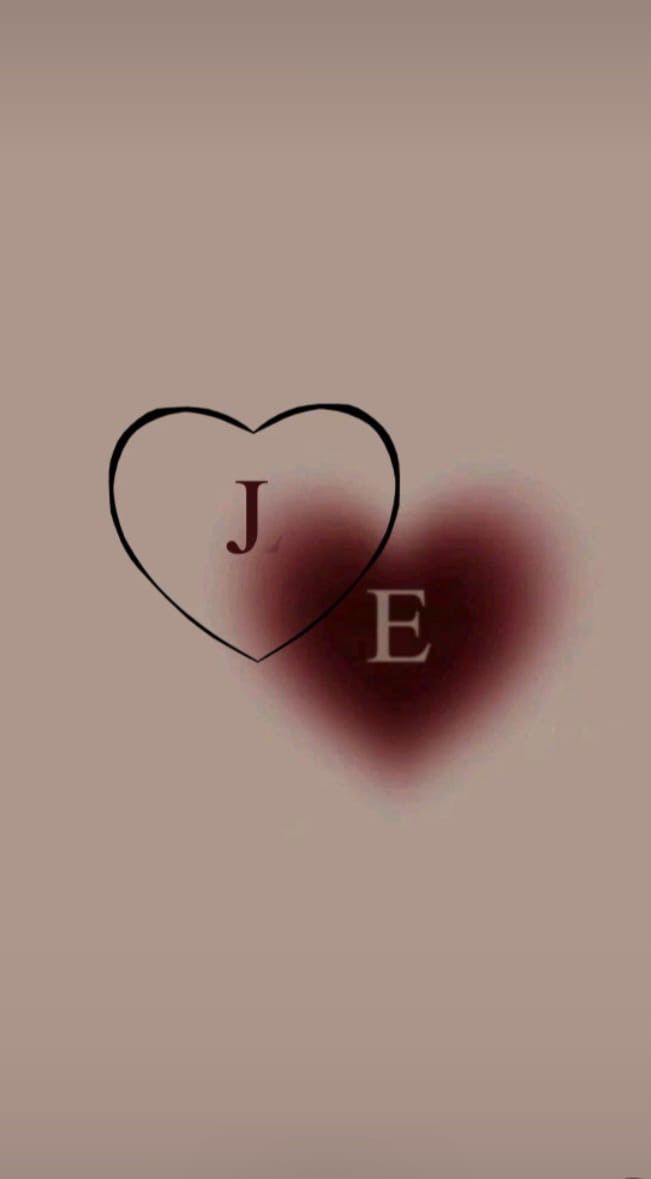 two hearts shaped like the letter e and one with an e on it's side