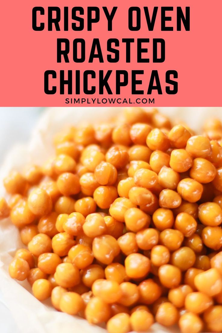 crispy oven roasted chickpeas are an easy and delicious side dish for any meal