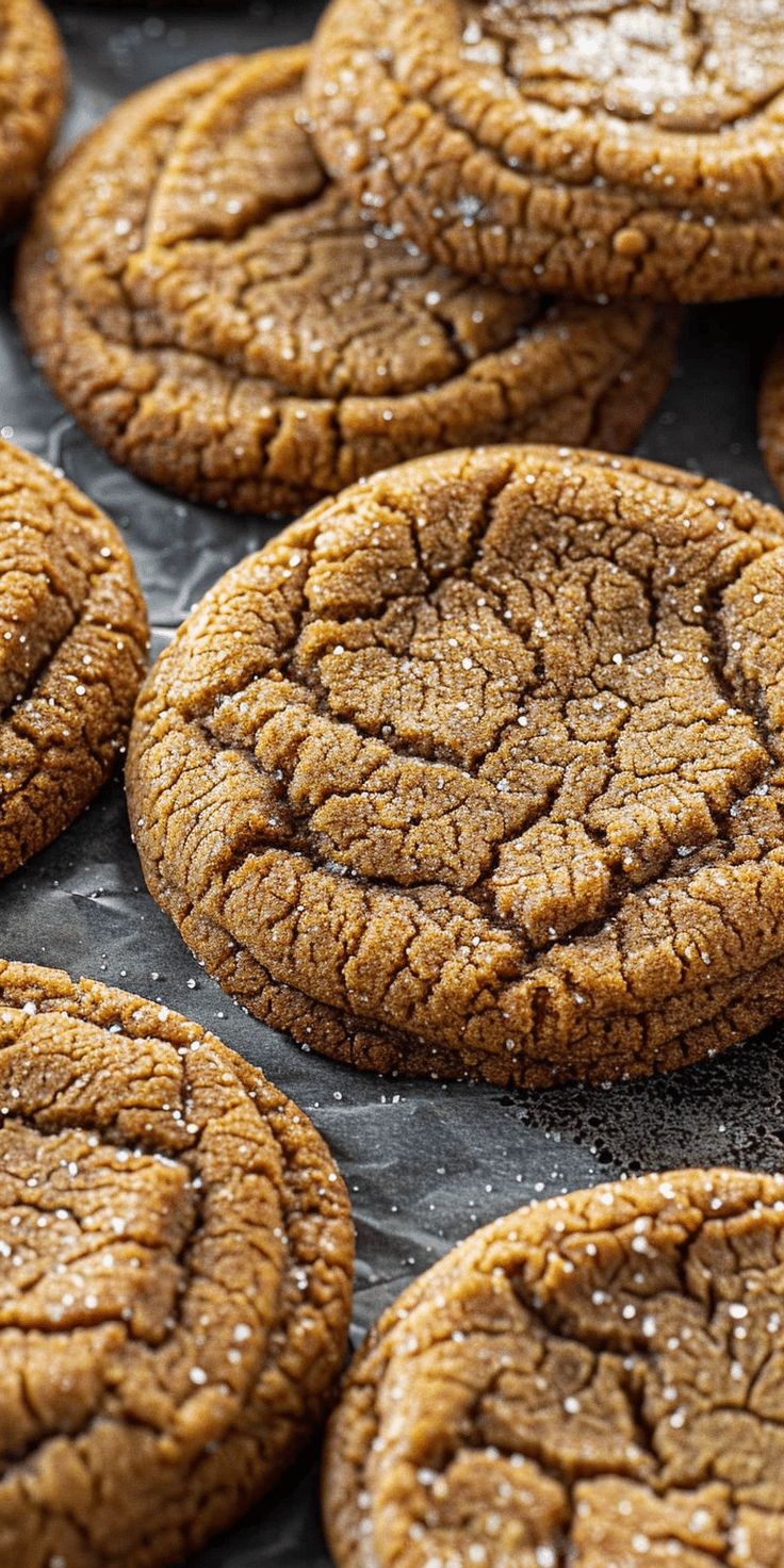 some cookies that are sitting on a baking sheet