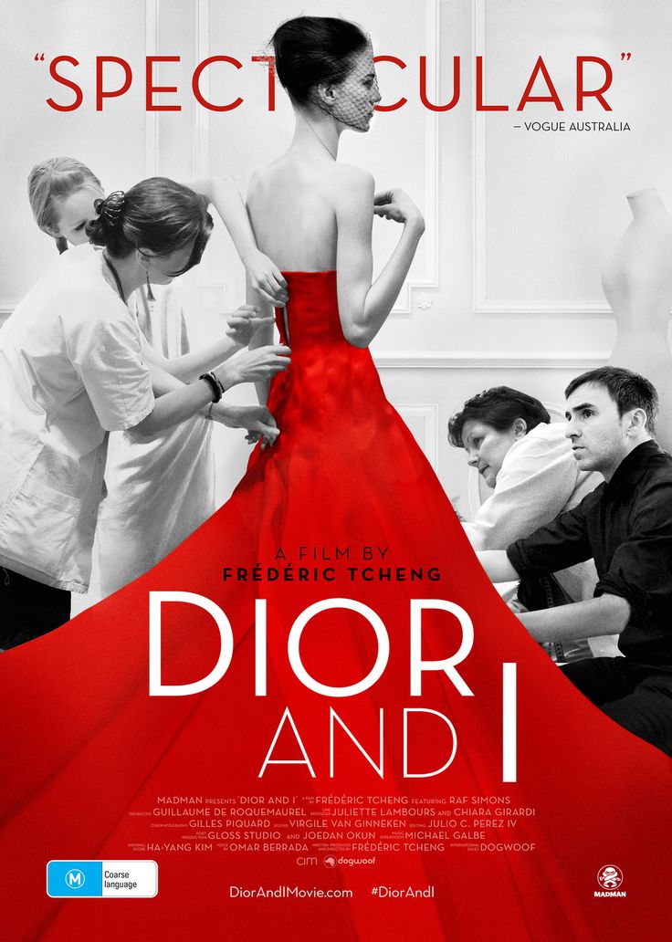 a movie poster for the film fashion ivve seen, with three people standing around and one woman in a red dress