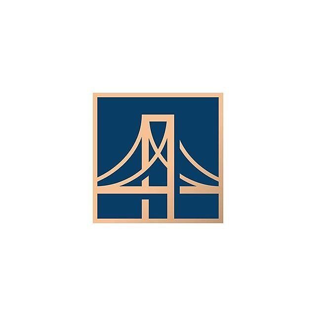 the golden gate bridge in san francisco, california logo is shown on a white background