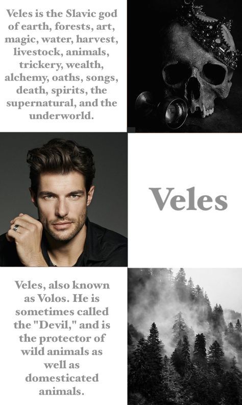 an image of a man with a skull on his head and the words veles above him