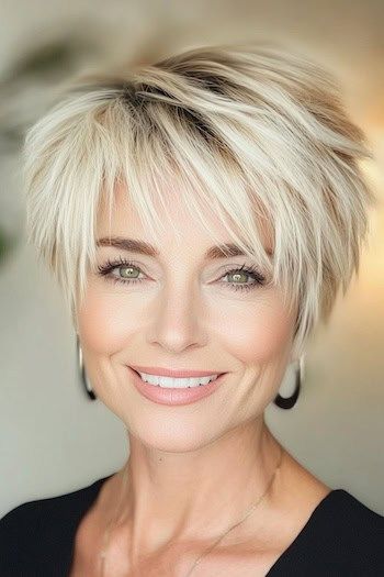 Save this pin for the best shag hairstyles for fine hair. Short, chic, and full of texture, this shaggy pixie is a stunning choice. You get all the volume you need without any extra length. Short Shag For Thinning Hair, Shag Haircut Thinning Hair, Shag For Straight Fine Hair, Shag Hairstyles Back View, Pixie Shag Haircuts For Fine Hair, Back View Of Short Shaggy Hair, Short Choppy Haircuts For Fine Hair, Shag Hairstyles For Fine Hair, Short Haircuts For Fine Flat Hair