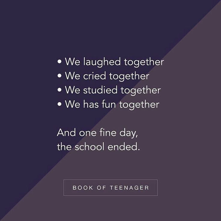 a quote from the book, we launched together we decided together we studed together we have fun together and one fine day, the school ended