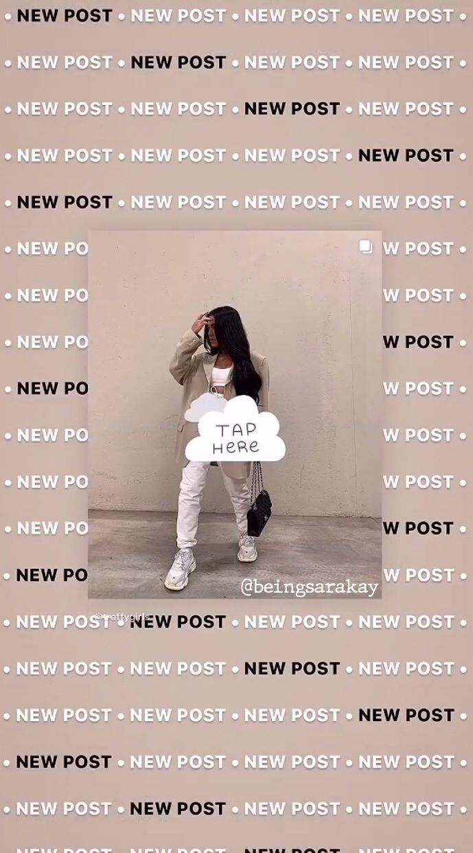 a woman sitting on top of a post with the words new post posted above her