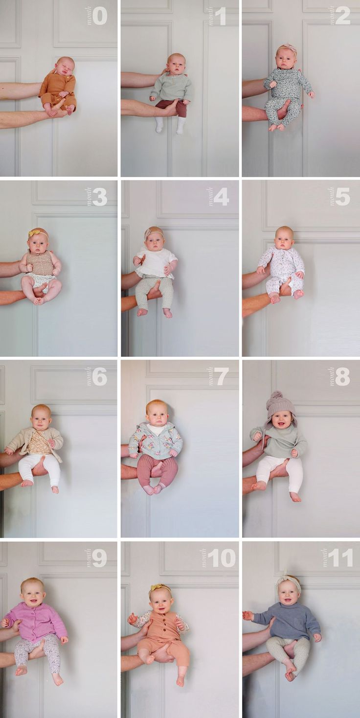 a series of photos showing how to hold a baby