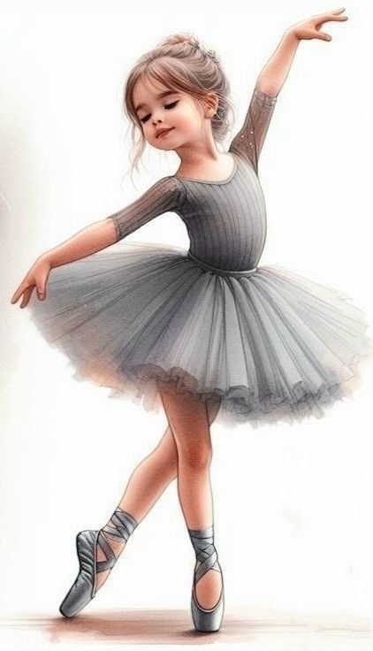 Ballet Photoshoot Poses Kids, Ballarina Wallpapers, Ballet Picture Poses, Funny Ballerina, Kids Dancers, Cartoon Ballerina, Ballerina Pictures, Ballerina Art Paintings, Ballet Illustration