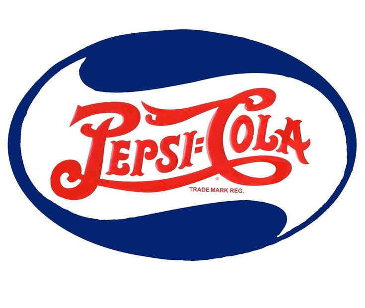 a pepsi cola sign is shown in red, white and blue