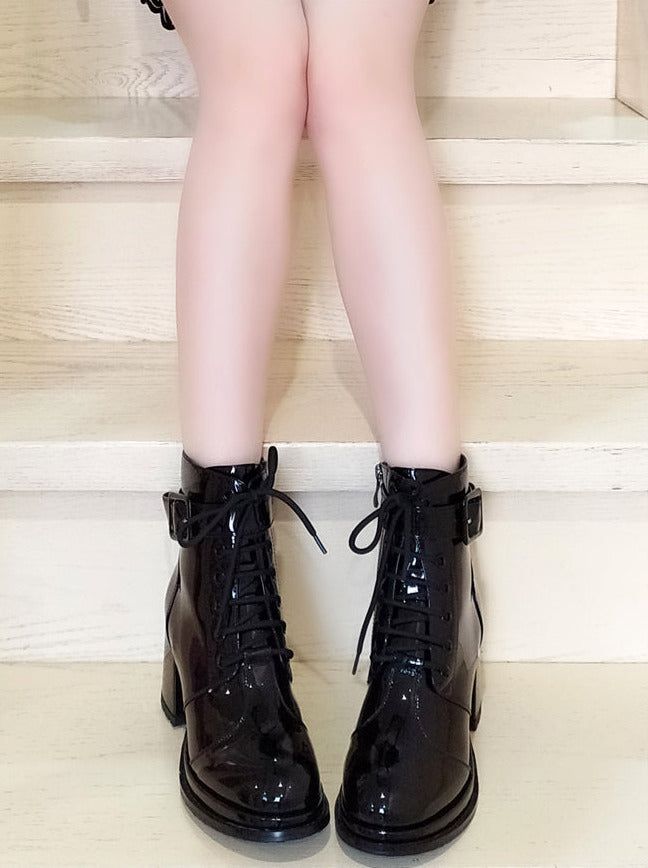 ❤︎ Salt Sweet Block Heel Boots❤︎ Rose Boots, Boots Ideas, Block Heel Boots, Black Mirror, Heel Boots, Lace Up Boots, Matte Black, Heeled Boots, Block Heels