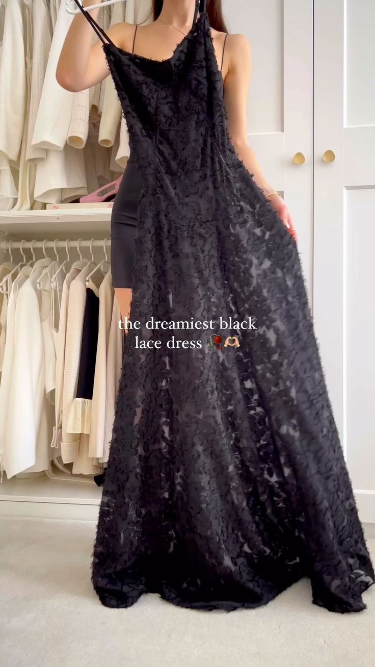 another romantic dress but make it black �🖤 YES or NO? comment ‘LINKS’ to get the links you my outfit sent to you 🫶🏼 this dress would be… | Instagram Daria Outfit, Prom Date, Yes Or No, My Outfit, Romantic Dress, Black Lace Dress, Make It, Date Night, Black Dress