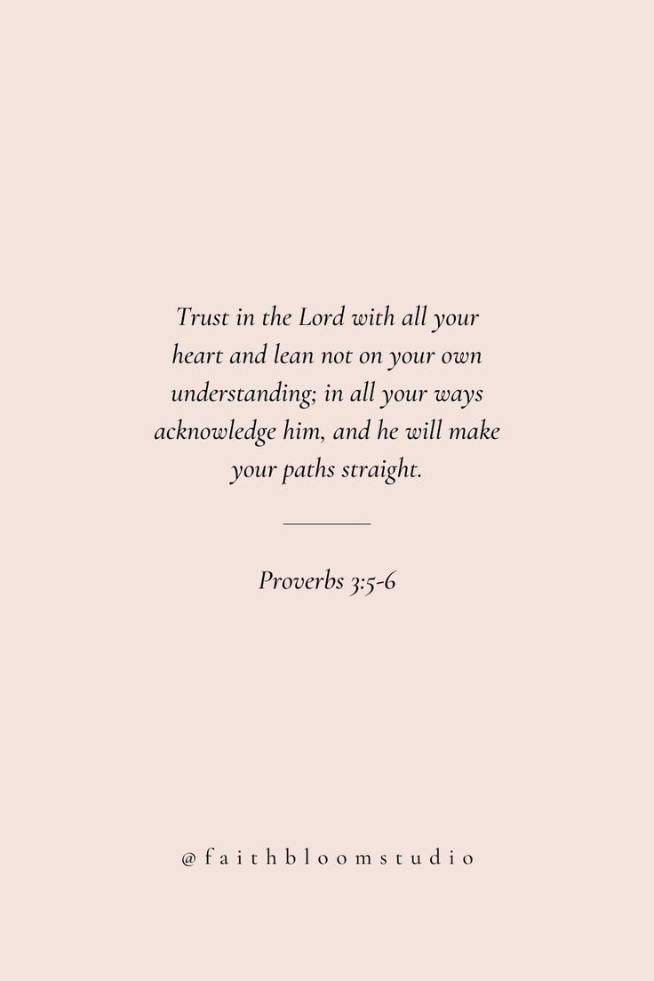 a pink background with the words trust in the lord