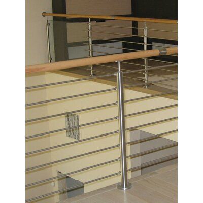 the railing is made of stainless steel