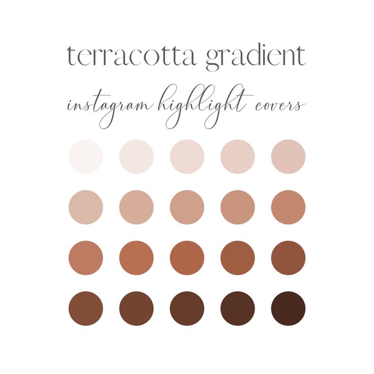 the terracotta graduation instagram highlight covers are shown in different colors and sizes