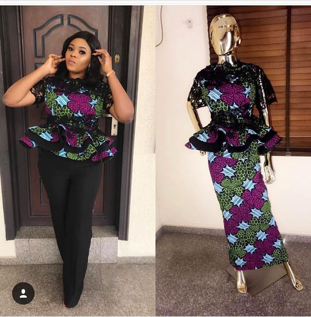 40 Latest Peplum Ankara Skirt and Blouse Styles to Rock This Year  -  DeZango  FacebookTwitterWhatsAppAddThis Peplum Lace Skirt And Blouse, Ankara Peplum Blouse And Skirt, Peplum Blouse And Skirt, Lace Skirt And Blouse Styles, A Shape Gown Ankara, Peplum Ankara, Lace Skirt And Blouse, Skirt And Blouse Styles, Ankara Skirt And Blouse Styles