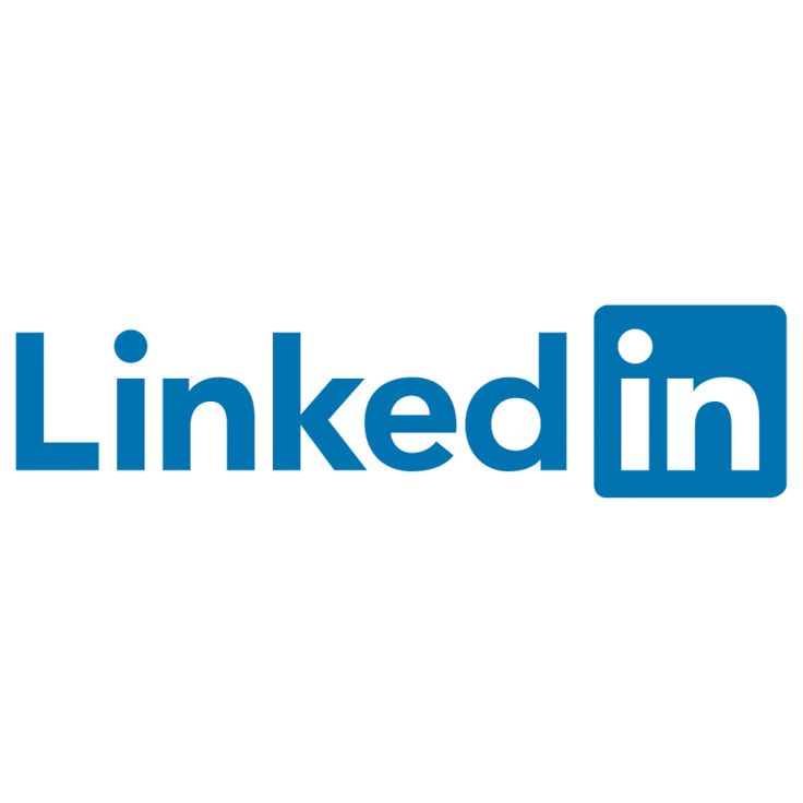 the linkedin logo on a white background