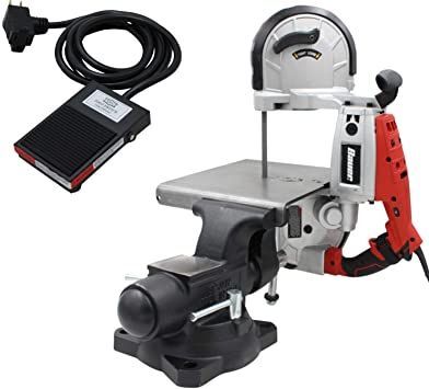 a power tool with a corded attachment attached to it and an extension cord connected to the machine