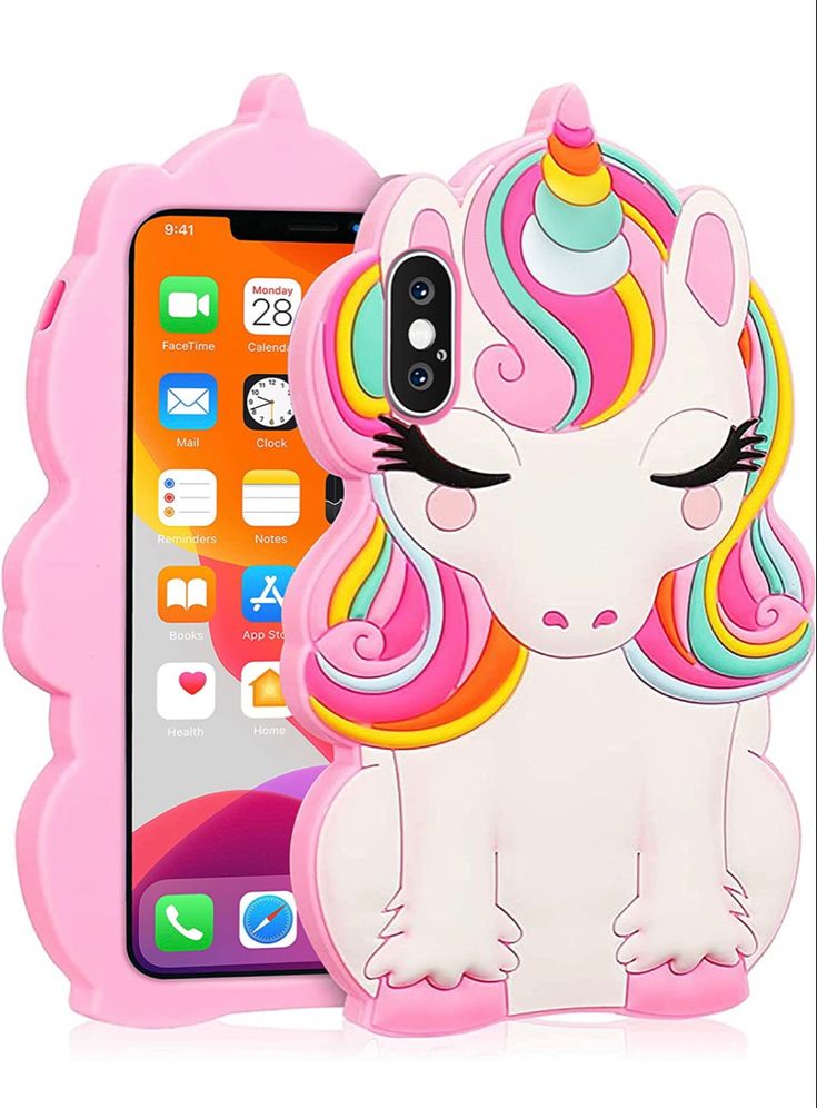 an iphone case with a unicorn on it