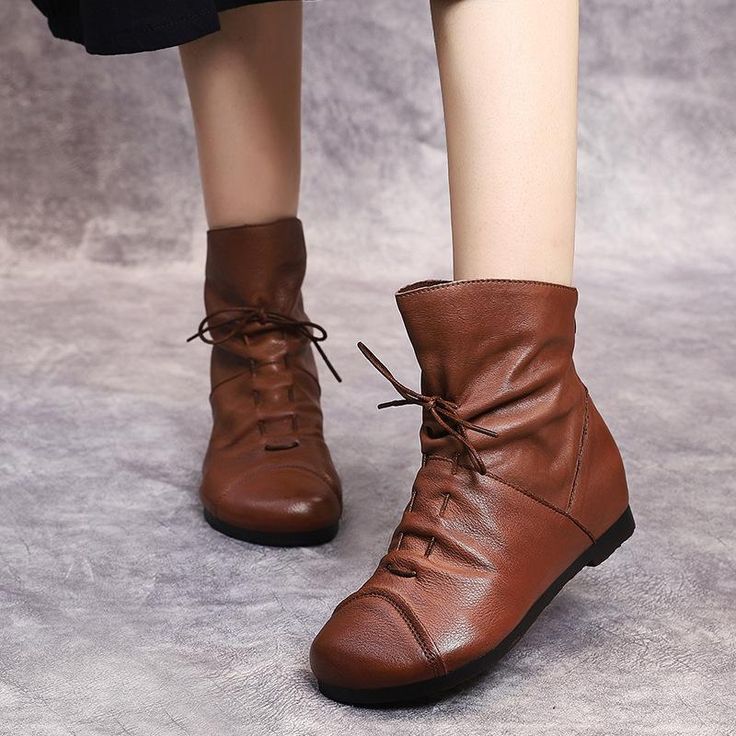 Buckle Short Boots Sleeve Boots, Brown Boots Fashion, Short Brown Boots, Chunky Ankle Boots, Ren Fair, Winter Heels, Velvet Boots, Shoe Last, Most Comfortable Shoes