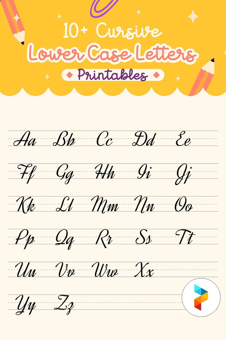 the cursive lower case letters printable