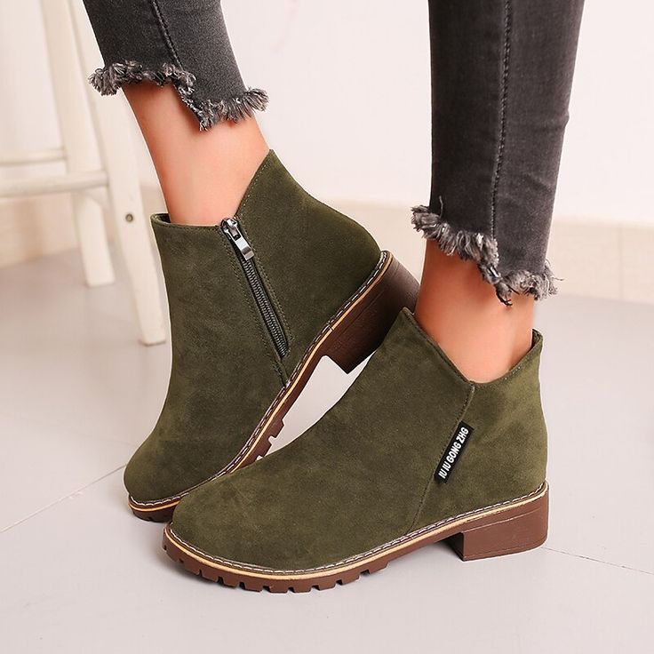 Category:Boots; Upper Materials:Suede; Season:Fall,Winter; Heel Type:Block Heel; Gender:Women's; Toe Shape:Round Toe; Type:Booties Ankle Boots; Style:Casual,Fashion,Minimalism; Heel Height(inch):1-2; Outsole Materials:Rubber; Occasion:Daily; Closure Type:Zipper; Pattern:Solid Color; Listing Date:09/07/2022; Production mode:Self-produce; 2024 Trends:Suede Shoes,Plus Size; Foot Length:; Foot Width:; Size chart date source:Provided by Supplier.; US Size:null; UK Size:14.5; EU Size:50; Heel Height:L Low Heel Booties, Daily Walking, Womens Suede Boots, Tassel Shoes, Boots Flat, Leopard Black, Boots Chunky, Low Heel Boots, Boots Vintage