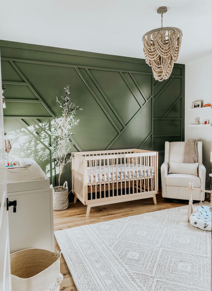 Gender neutral nursery 
Baby girl nursery Girly Green Nursery, Green Feminine Nursery, Jade Green Nursery, Green Gold Nursery, Green And Cream Nursery, Jade Nursery, Emerald Green And Gold Nursery, Sage And Gold Nursery, Pink And Green Infantm Wood Accent Wall