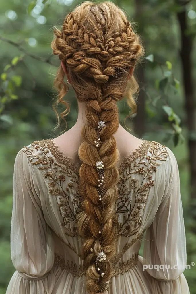 Lyanna Mormont, Κούρεμα Bob, Medieval Hairstyles, Gorgeous Braids, Fishtail Braid, Fantasy Hair, Celtic Wedding, Pretty Braided Hairstyles, Unique Hairstyles