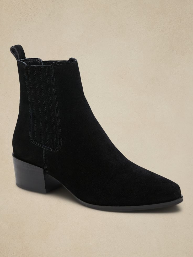 A timeless Chelsea boot, designed with the classic pull-tab and elastic panels that make them effortlessly easy to wear.  SUEDE: Crafted in luxuriously soft and sturdy suede.  Leather lining.  Exclusive Padding System features memory foam and a cushi Classic Suede Boots With Cushioned Footbed, Suede Ankle-high Boots With Cushioned Footbed, Ankle-high Suede Boots With Cushioned Footbed, Suede Chelsea Boots With Heel Pull Tab, Suede Chelsea Boots With Reinforced Heel And Medium Width, Suede Ankle Boots With Cushioned Footbed, Cushioned Suede Ankle Boots, Suede Fall Boots, Chelsea Boots Men Outfit