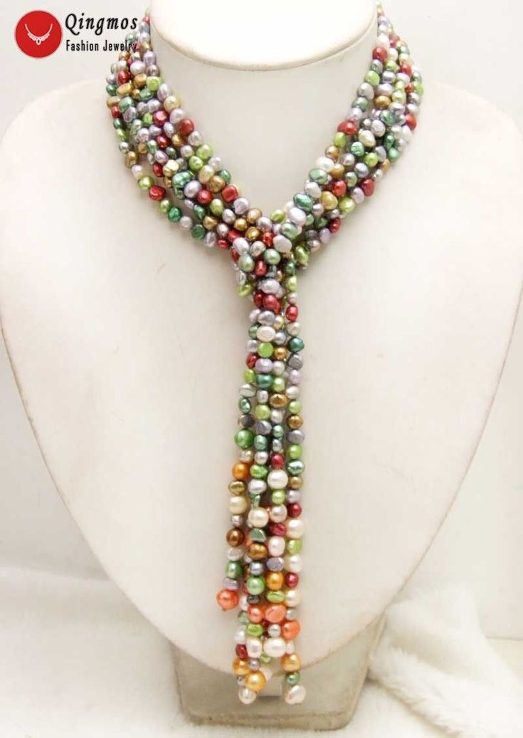 Welcome to our qingmos store     WELCOME TO OUR STORE Multicolor 6-7mm Baroque 3 Strands Natural Pearl Necklace for Women Freshwater Pearl Long Necklace 40'' nec6287 Description: Stuff: Multicolor 6-7mm Baroque 3 Strands Natural Pearl Necklace for Women Freshwater Pearl Long Necklace 40'' nec6287 Length/size : 40 inch / 6-9mm Clasp: NO Shape/ Color : Baroque / Multicolor S/N: nec6287 Condition: Brand New, Never Wear Matching item ear493--> Pearl earring nec6244--> Pearl Necklace Similar Item click here for detail!-->more Multicolor Necklace nec9986-->Green Pearl necklace nec5806-->Pink Pearl necklace nec5189-->black pearl necklace nec5779-->White Pearl necklace nec6286-->Multicolor Pearl necklace nec6287-->Multicolor Pearl necklace click here for detail!-->more Multicolor Necklace Payment Multicolor Pearl Necklace, Natural Pearl Necklace, Pink Pearl Necklace, Black Pearl Necklace, White Pearl Necklace, Green Pearls, Pink Pearl, Black Pearl, Fashion Jewelry Necklaces