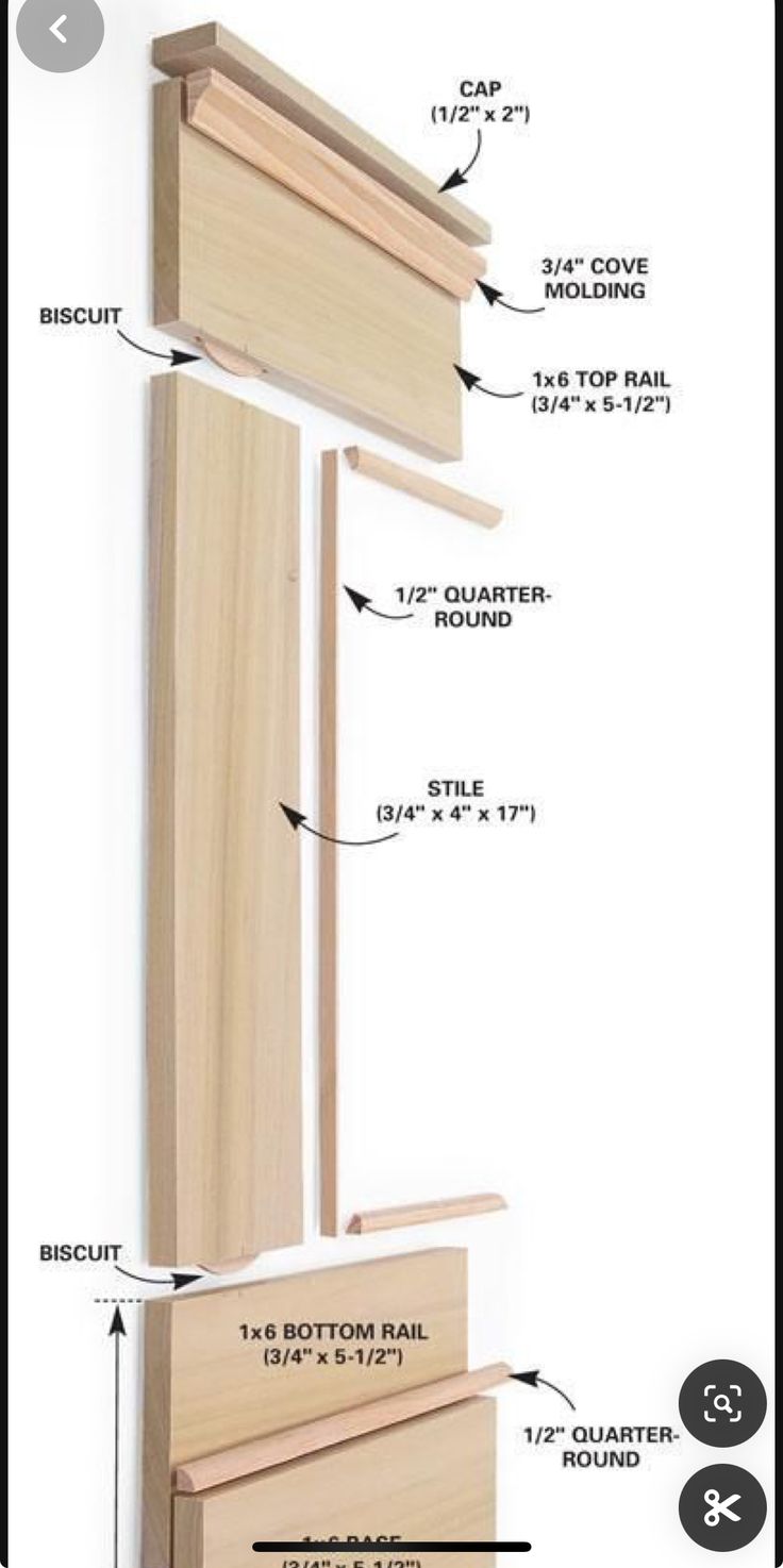 an image of wood framing with measurements for the top and bottom pieces, including 1 / 4