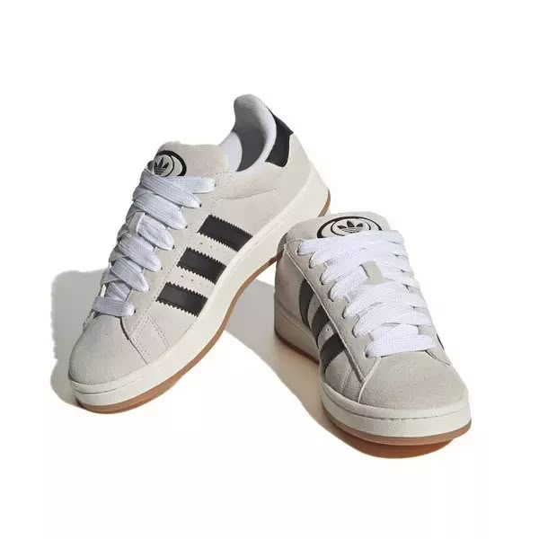 adidas Originals Campus 00s "Crystal White/Core Black/Off White" Unisex Shoe View 3 Campus 00s Shoes, 00s Shoes, Clean Suede, Campus Adidas, Skate Vibes, Adidas Campus 00s, How To Clean Suede, Vans Kids, Adidas Trainers