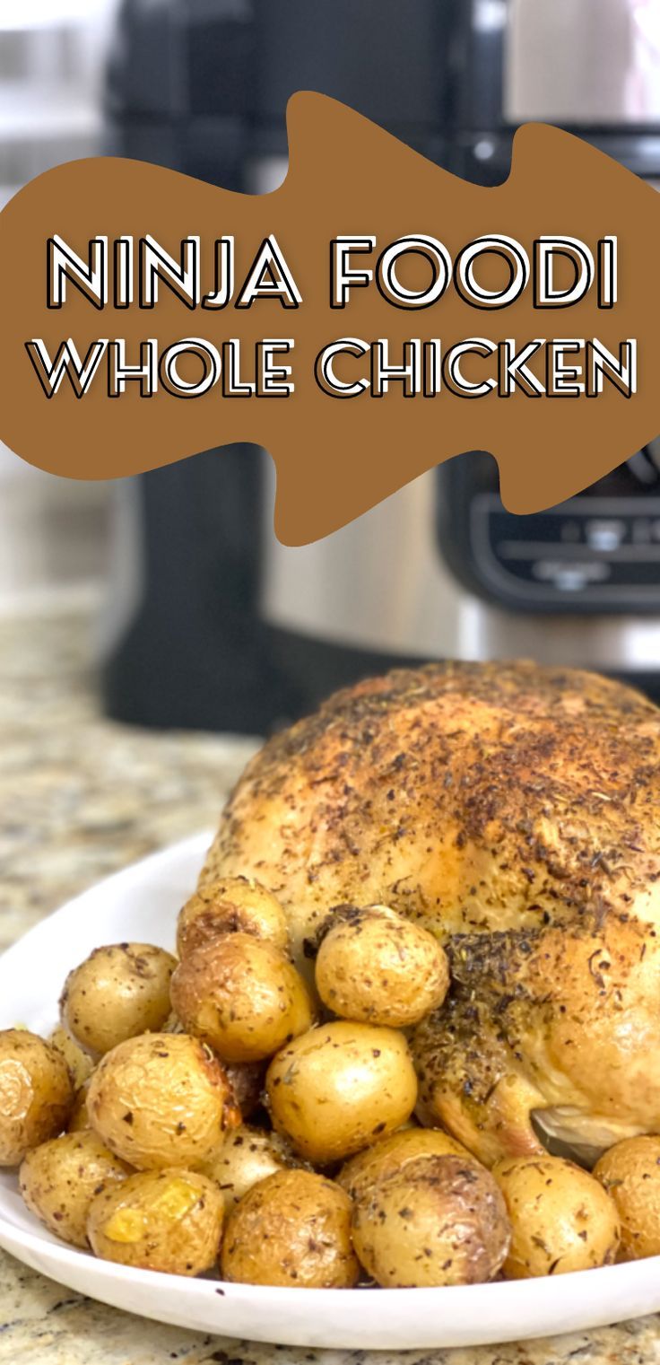 Ninja Foodi Whole Chicken Recipe Whole Chicken Recipe, Kitchen Devices, Whole Chicken Recipes, Ninja Recipes, Perfect Chicken, Turkey Dishes, Cooking Spray, Ninja Foodi, Take The Cake