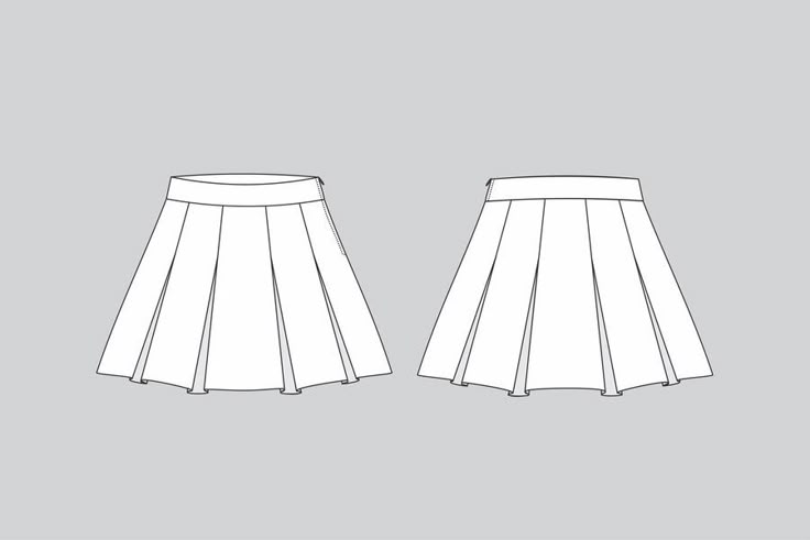 Premium Vector | Pleated skirt technical fashion illustration skirt vector skirt draw Pleated skirt draw Knife Pleats Illustration, How To Draw A Pleated Skirt, Pleated Skirt Technical Drawing, Pleated Skirt Sketch, Fashion Illustration Skirt, Technical Drawing Skirt, Skirt Technical Drawing, Skirt Drawing, Womens Pleated Skirt