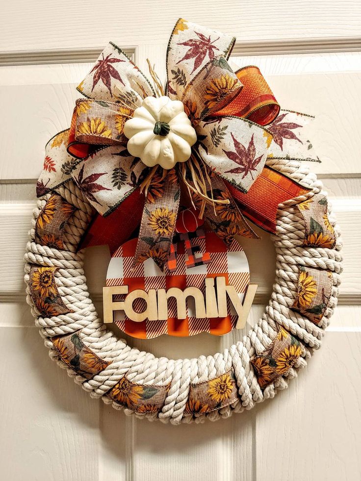 a wreath with the word family on it