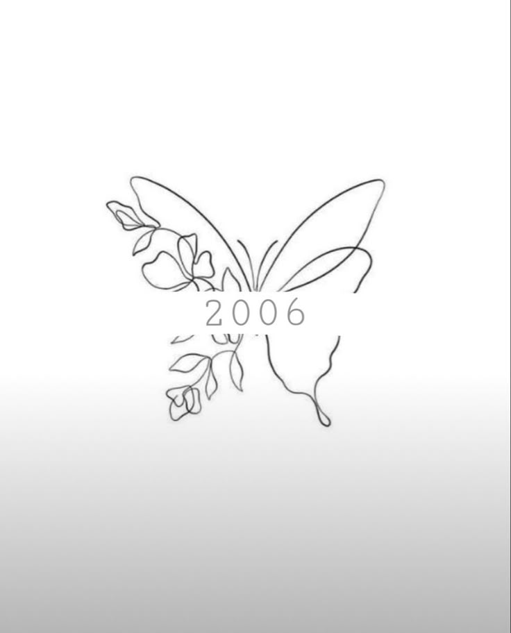 a line drawing of a butterfly with leaves on it's wings and numbers in the middle