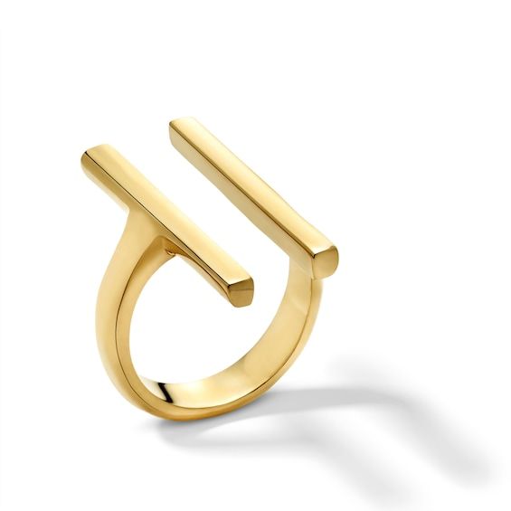 Make a bold statement with a minimalist look when you wear this Soko Double Bar ring. Brass with 24K gold plate This open design features a pair of sleek parallel bars Handcrafted by artisans in Kenya using traditional techniques Metal Bar Rings, Sleek Gold Open Ring Jewelry, Winter Nail Trends, Juicy Jewelry, Silversmithing Jewelry, Lifestyle Goals, Ombre Fashion, Bar Ring, Stitch Fix Stylist