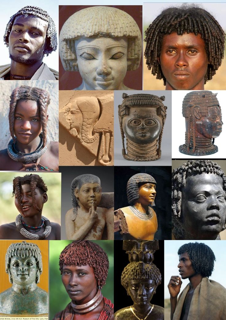 Egyptian hair styles, Ethiopian hair styles, Himba hair styles, Edo hair styles West African Hairstyles, Afro Egyptian, Ancient African Hairstyles, Ancient Egyptian Hair, Ancient Egyptian Hairstyles, Traditional African Hairstyles, African Hair History, African Hair Styles, Egyptian Hair