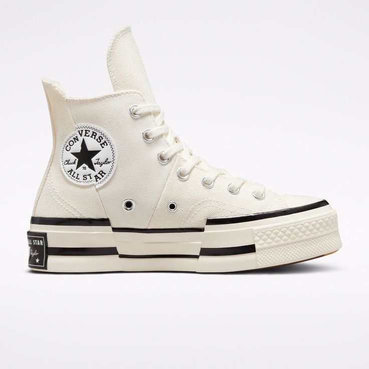 Converse Chuck 70 Plus HI 'Ergret' Converse Converse Chuck 70 Plus, Chuck 70 Plus, Converse Chuck 70s, Unconventional Design, High Top Shoe, Converse Chuck 70, Hype Shoes, Women's Converse, Chuck 70