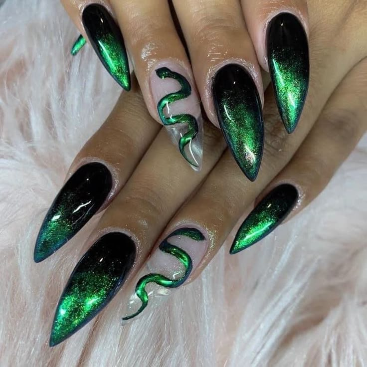 Nails Quinceanera, Beach Toenails, Quinceanera Nails, Halloween Nails Diy, Horror Nails, Witch Nails, Witchy Nails, Gothic Nails, Goth Nails